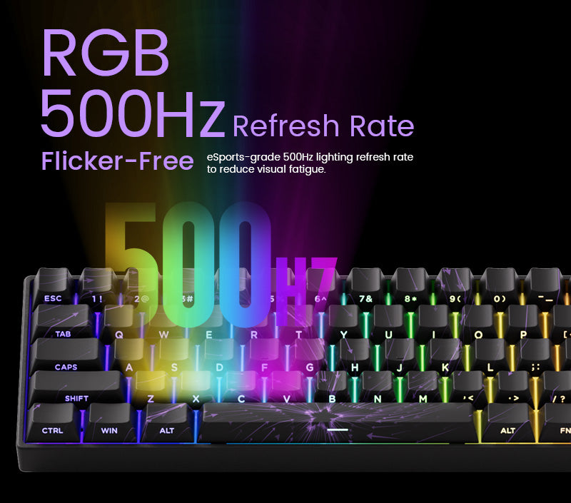 60% Magnetic Switch Gaming Keyboard with Rapid Trigger & 8K ARGB