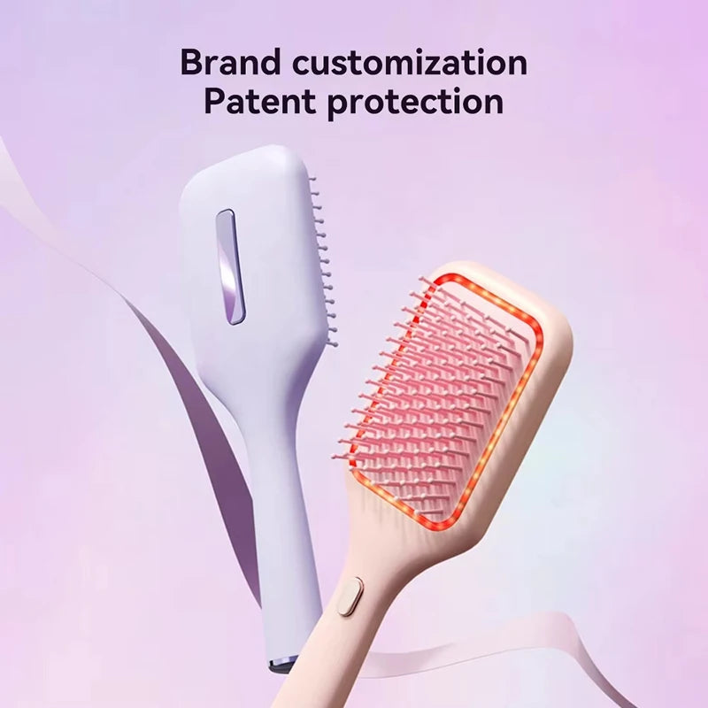 2025 New Vibration Scalp Massage Red Light Guide Comb Hair Growth Care