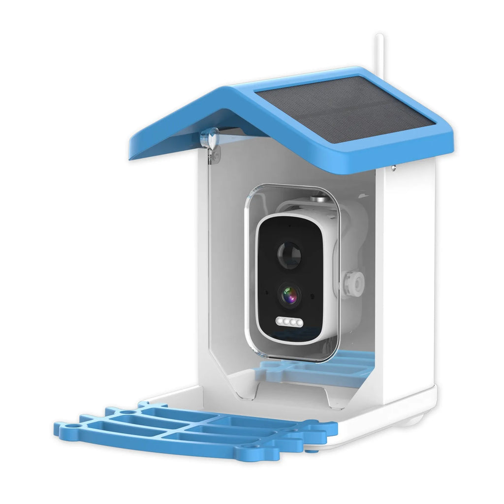 Smart Bird Feeder with 2.4K Camera, Solar Power & Night Vision