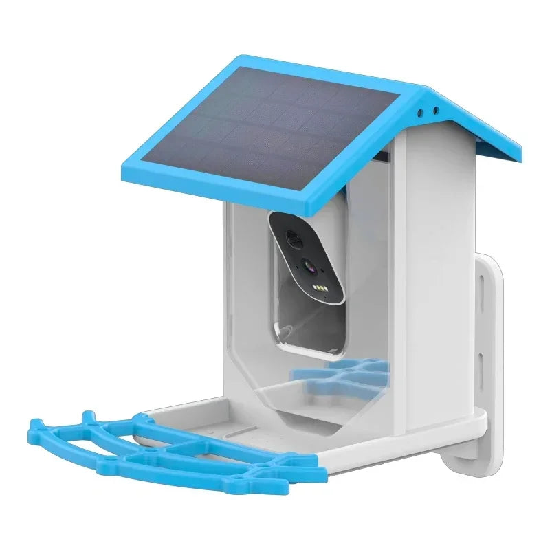 Smart Bird Feeder with 2.4K Camera, Solar Power & Night Vision