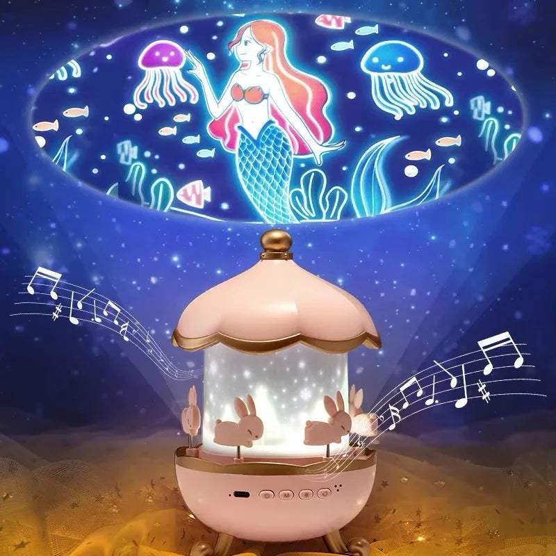 Kids Star Projector with 21 Films & Bluetooth Speaker
