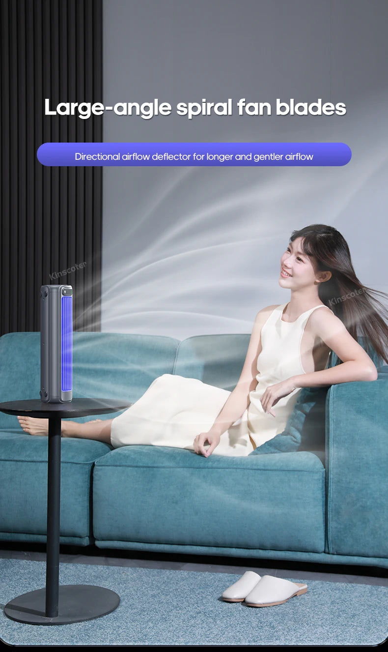Portable 3-Speed Mini Air Circulator Fan with 2000mAh Battery