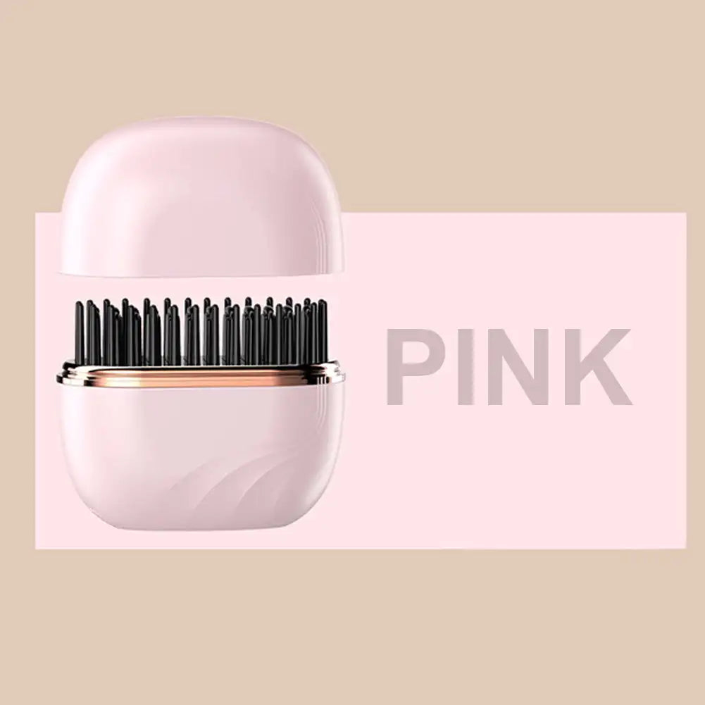 Wireless Mini Hair Straightening Comb & Portable Hair Styler