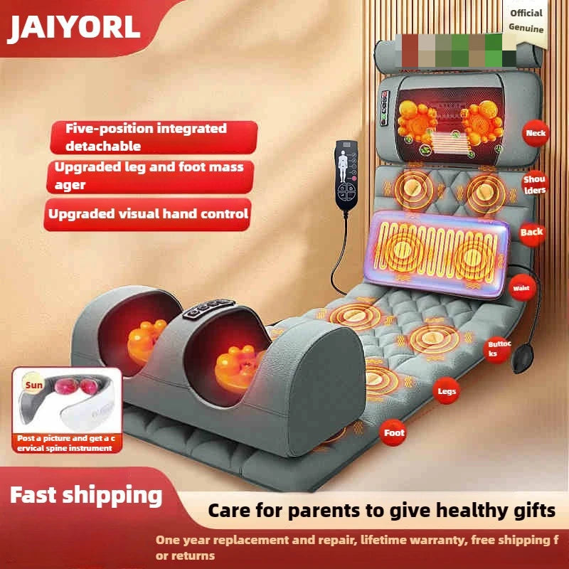 Electric Full Body Massage Mattress – Heating, Airbag & Vibration Massage Cushion