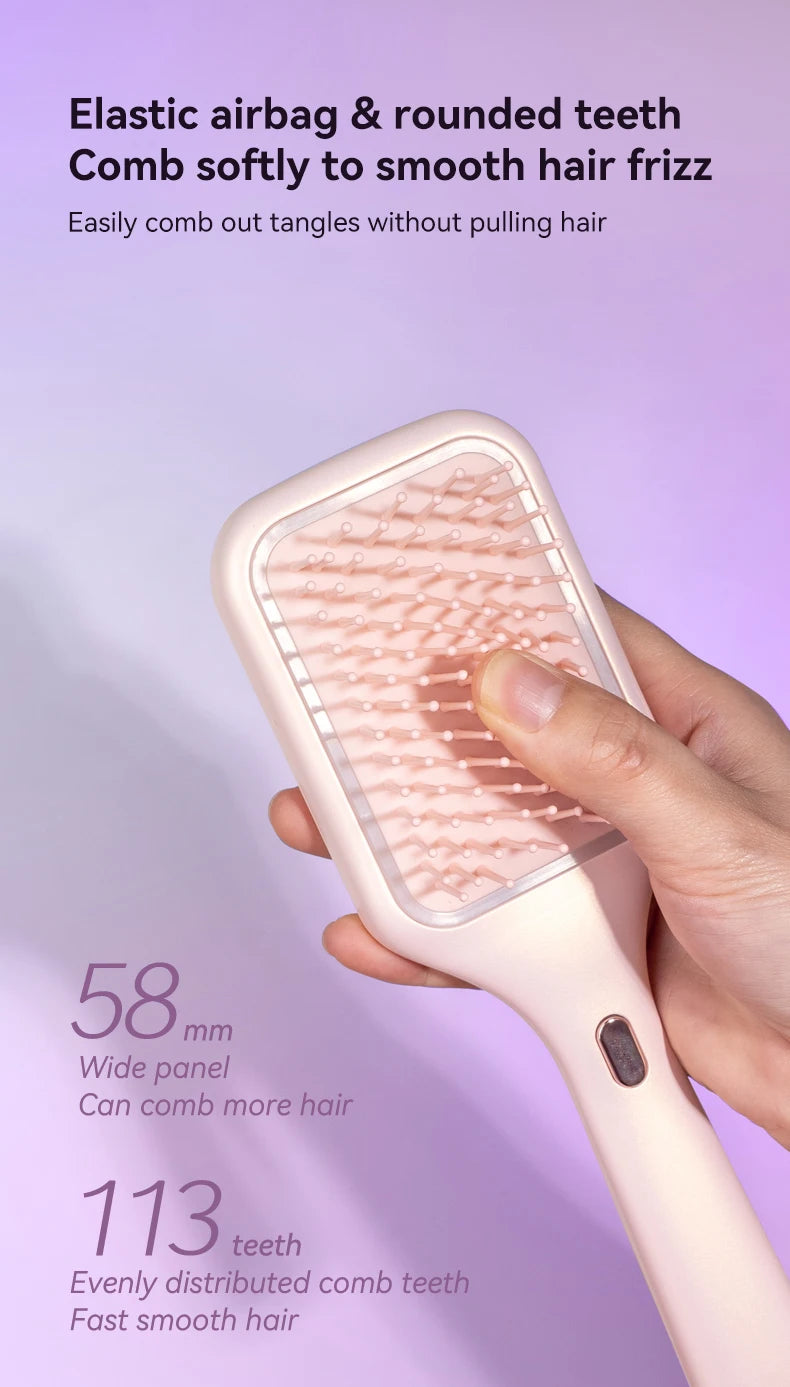 2025 New Vibration Scalp Massage Red Light Guide Comb Hair Growth Care