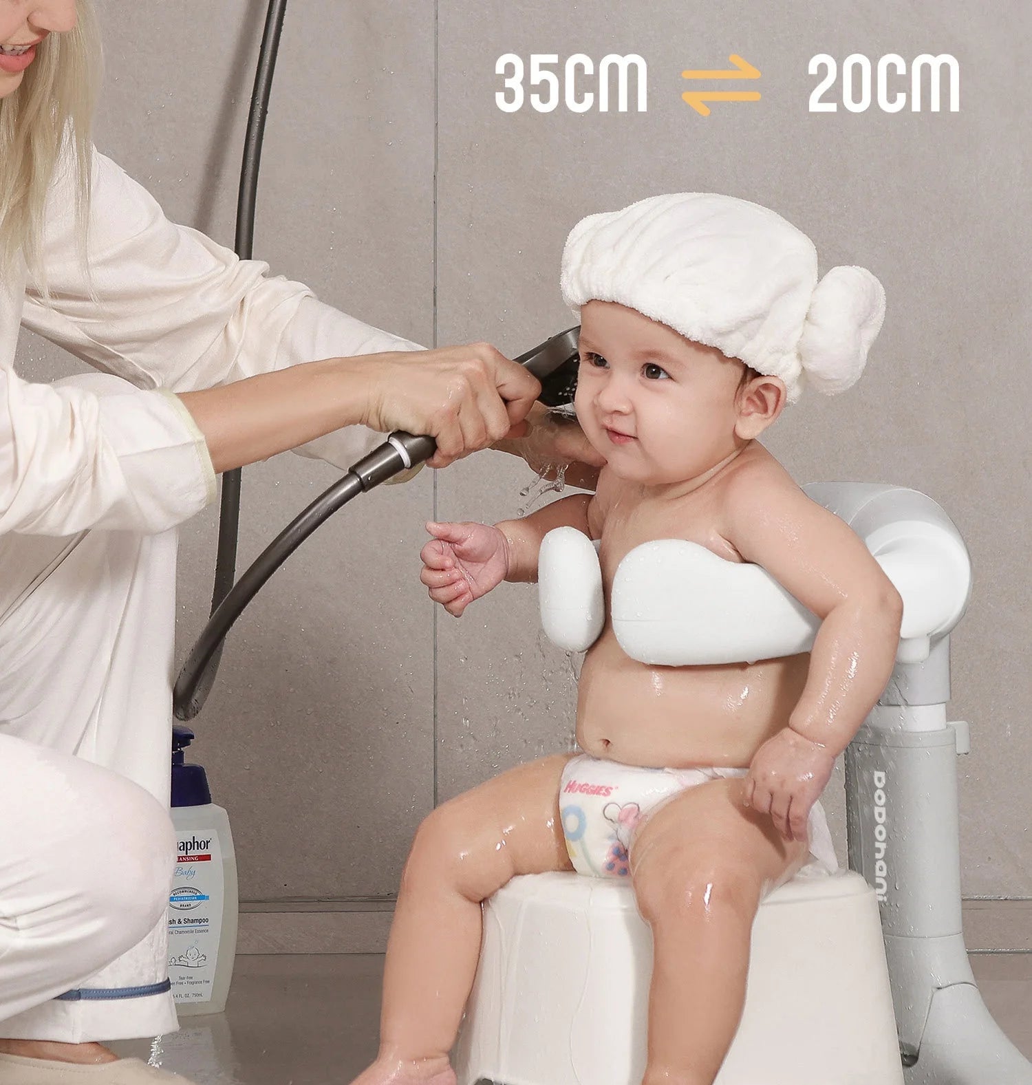 Portable Foldable Baby Bathtub – Non-Slip Space-Saving Bath Tub for Newborns & Toddlers