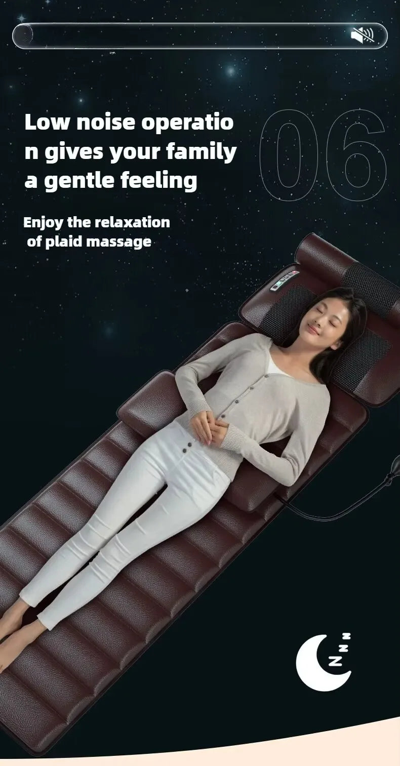Electric Full Body Massage Mattress – Heating, Airbag & Vibration Massage Cushion