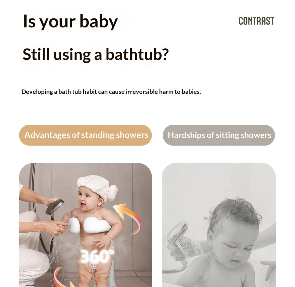 Portable Foldable Baby Bathtub – Non-Slip Space-Saving Bath Tub for Newborns & Toddlers