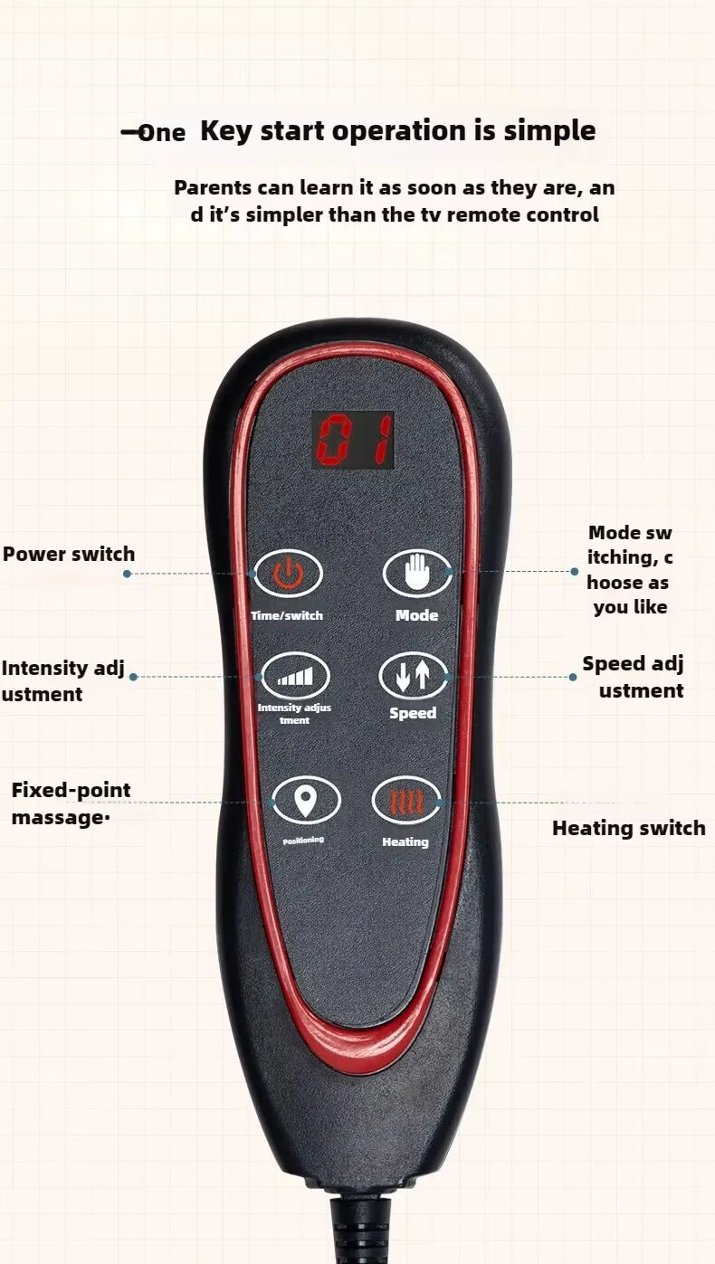 Electric Full Body Massage Mattress – Heating, Airbag & Vibration Massage Cushion