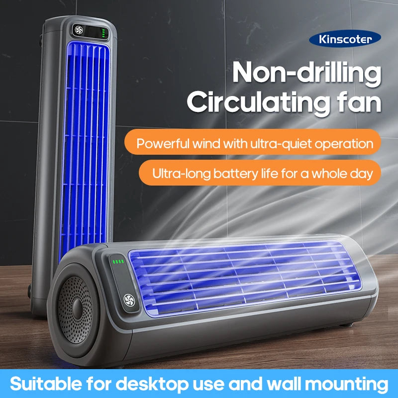Portable 3-Speed Mini Air Circulator Fan with 2000mAh Battery