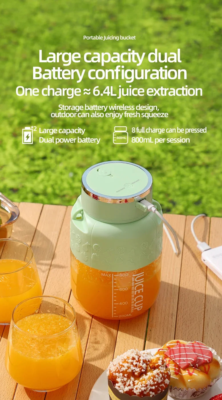 Portable Wireless Electric Juicer Cup  Blender