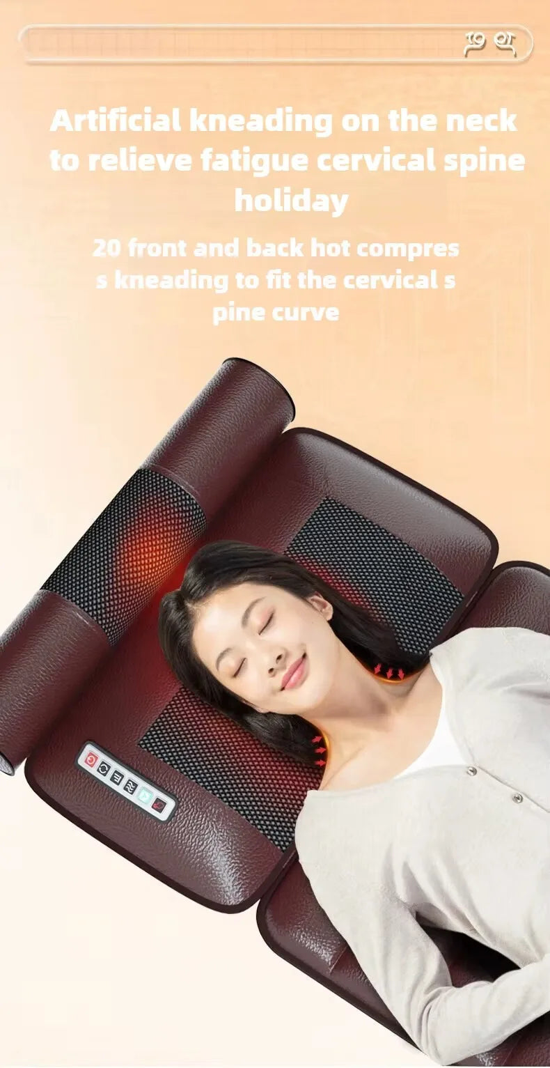 Electric Full Body Massage Mattress – Heating, Airbag & Vibration Massage Cushion