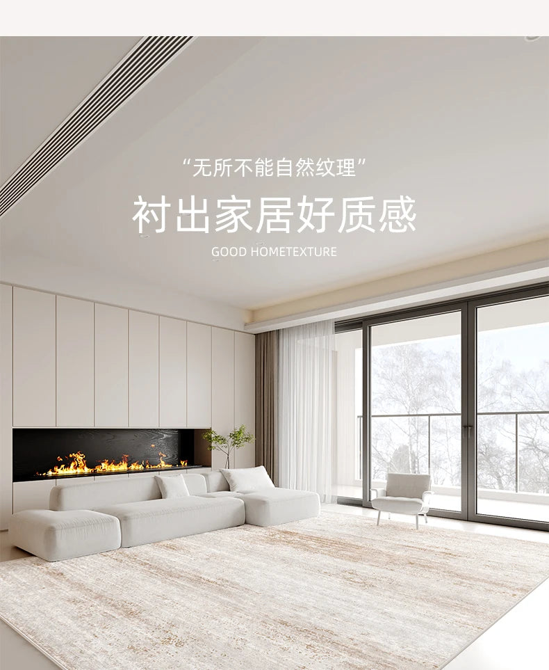 Italian Minimalist Carpets for Living Room Light Luxury Bedroom Decor Plush Carpet Fluffy Soft Large Area Rug Home Cloakroom Mat