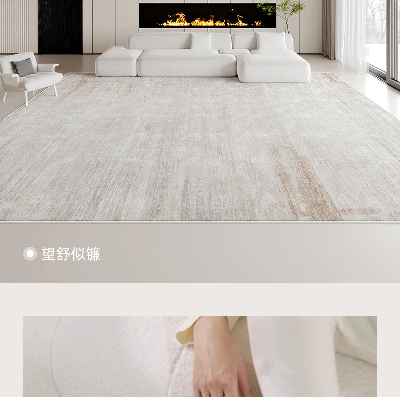 Italian Minimalist Carpets for Living Room Light Luxury Bedroom Decor Plush Carpet Fluffy Soft Large Area Rug Home Cloakroom Mat