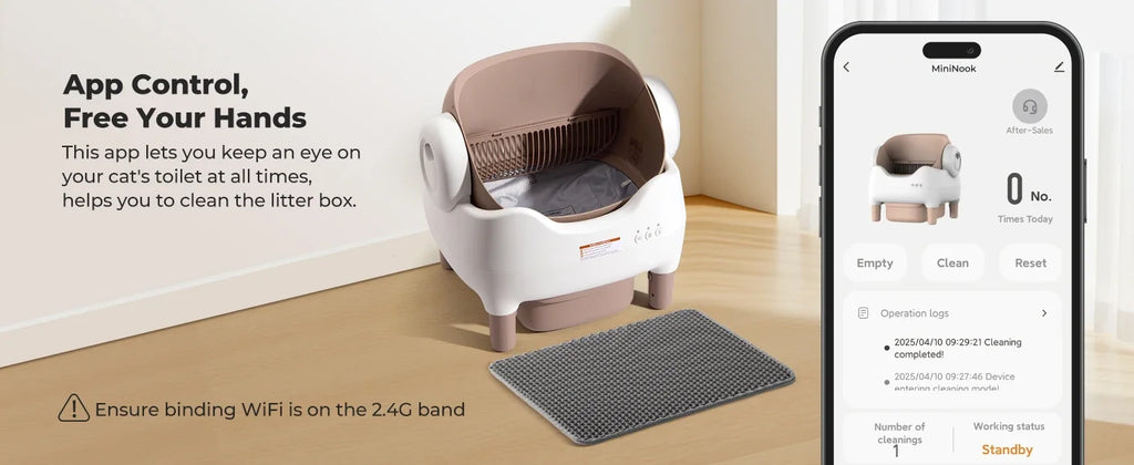 Smart Self-Cleaning Cat Litter Box with App Control & Odor Control