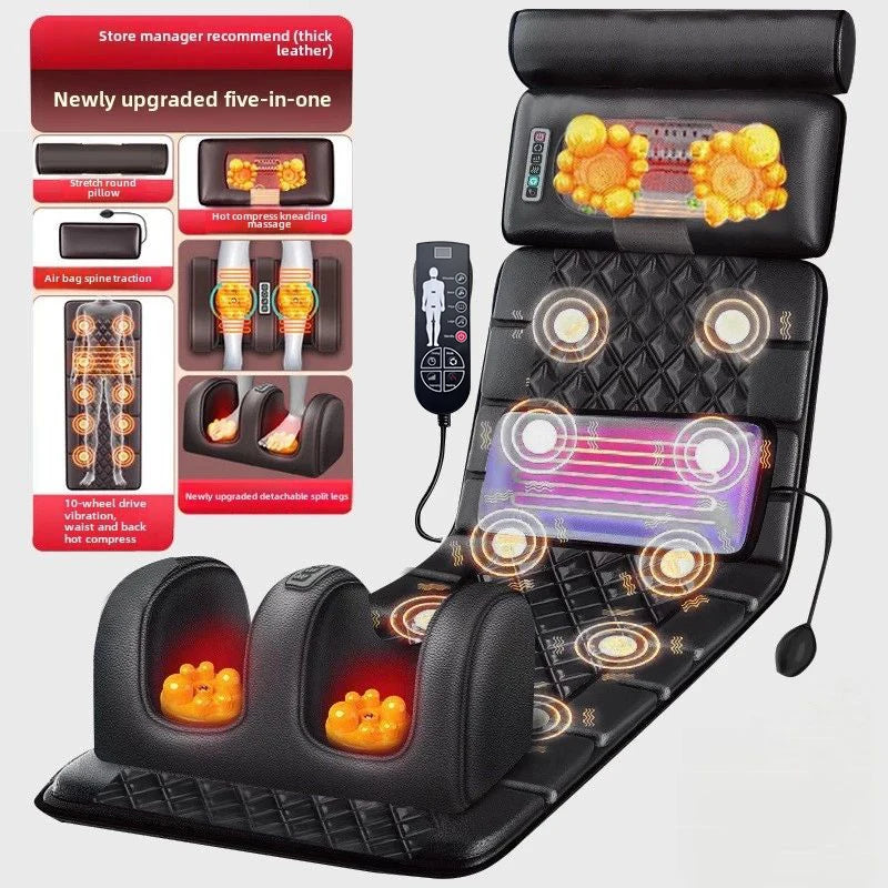 Electric Full Body Massage Mattress – Heating, Airbag & Vibration Massage Cushion