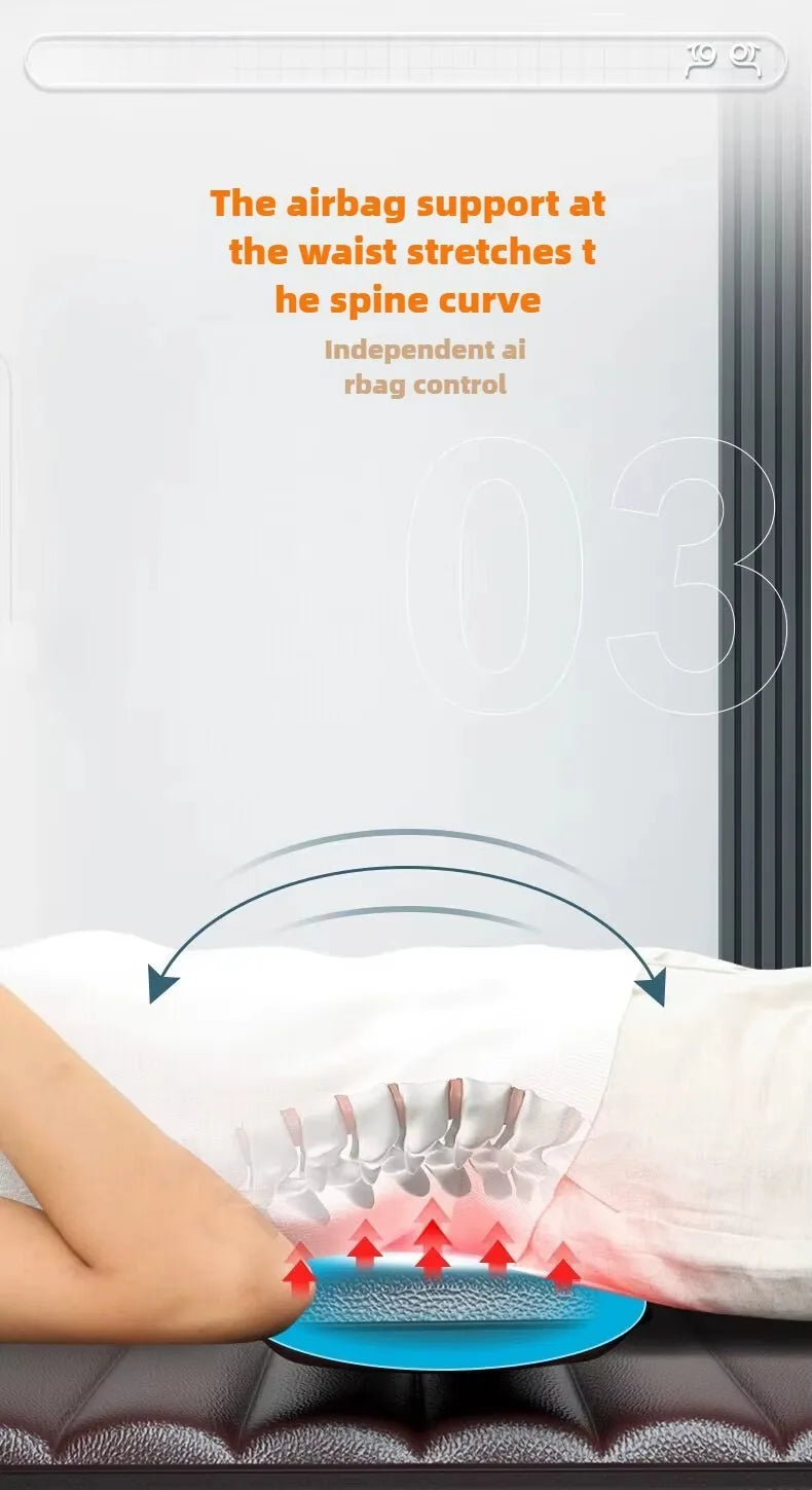 Electric Full Body Massage Mattress – Heating, Airbag & Vibration Massage Cushion