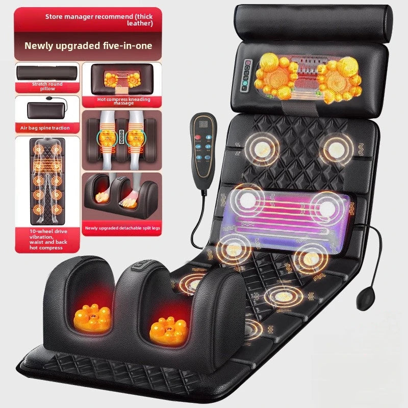 Electric Full Body Massage Mattress – Heating, Airbag & Vibration Massage Cushion