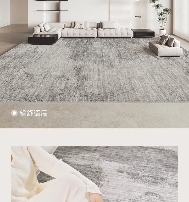 Italian Minimalist Carpets for Living Room Light Luxury Bedroom Decor Plush Carpet Fluffy Soft Large Area Rug Home Cloakroom Mat