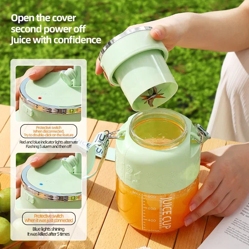 Portable Wireless Electric Juicer Cup  Blender