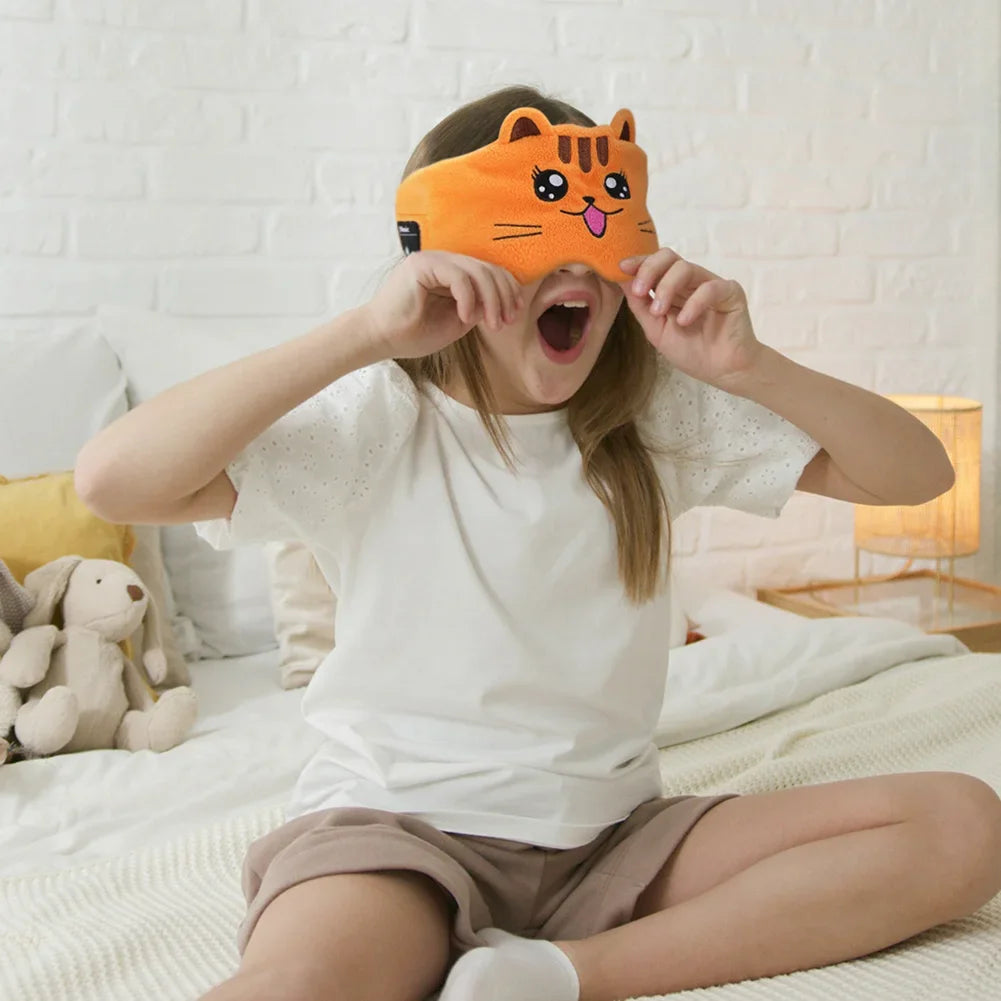 Soft Kids Bluetooth Eye Mask – Comfortable Sleep Headphones