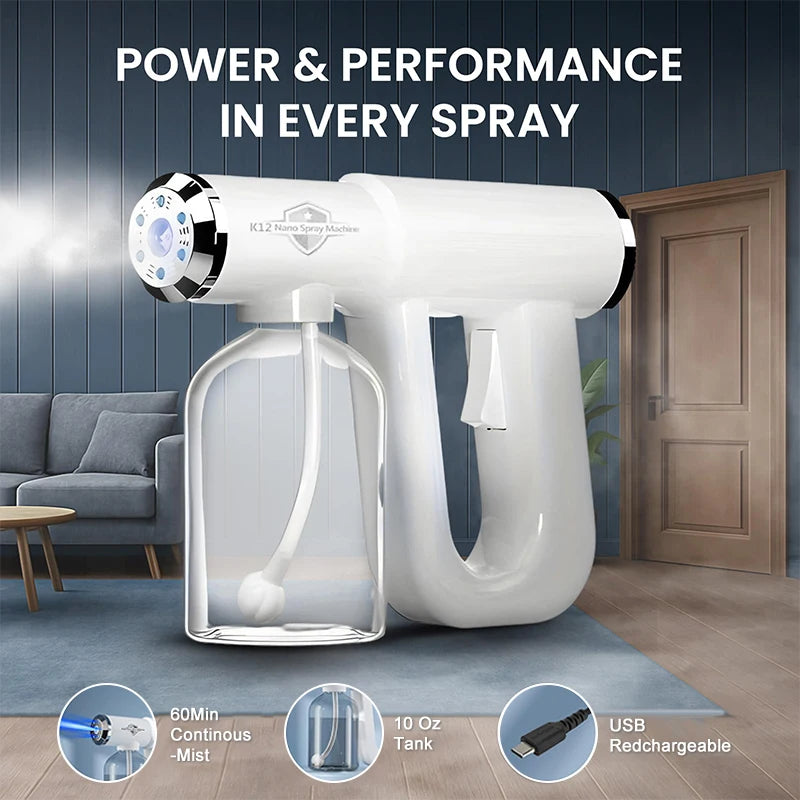 ULV Atomizer & Nano Steam Gun The Original Disinfectant Fogger Machine - Professional Sanitizer Sprayer -