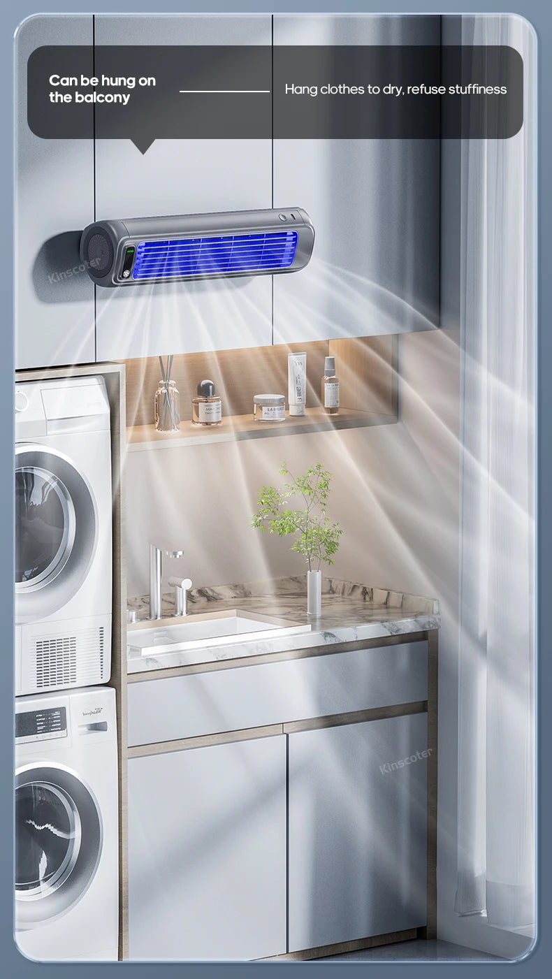 Portable 3-Speed Mini Air Circulator Fan with 2000mAh Battery