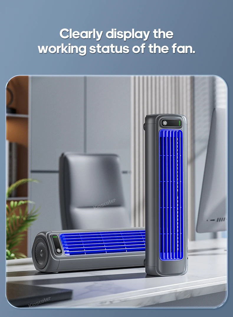 Portable 3-Speed Mini Air Circulator Fan with 2000mAh Battery