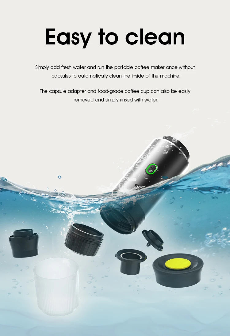 Wireless Electric Portable Espresso Coffee Machine