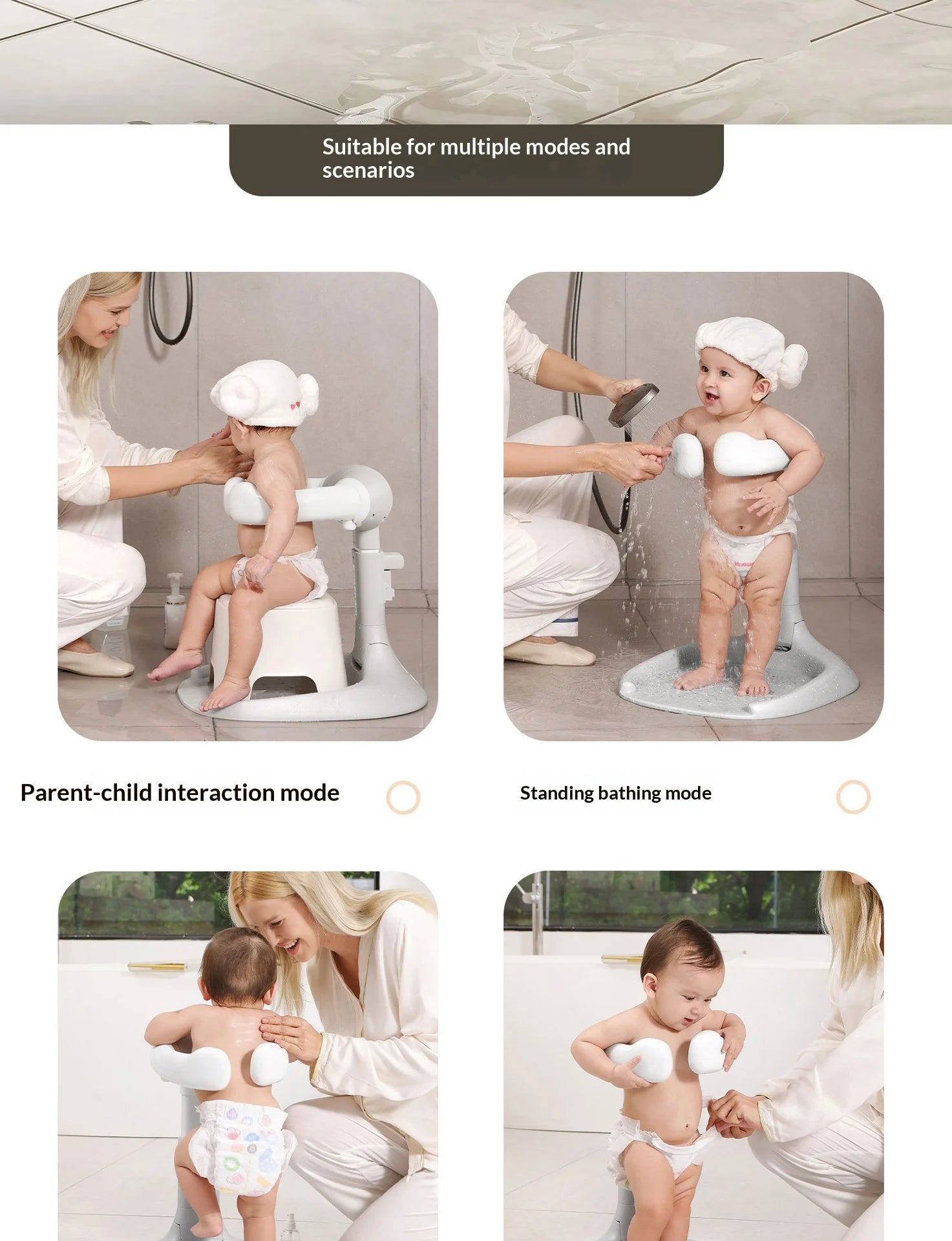 Portable Foldable Baby Bathtub – Non-Slip Space-Saving Bath Tub for Newborns & Toddlers