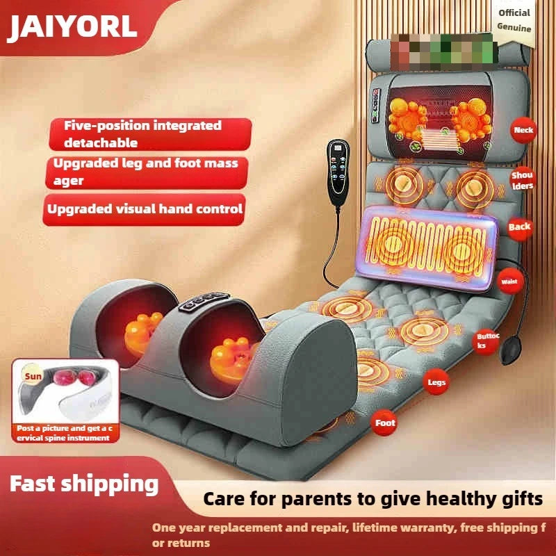 Electric Full Body Massage Mattress – Heating, Airbag & Vibration Massage Cushion