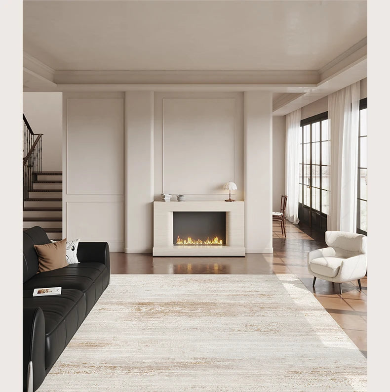 Italian Minimalist Carpets for Living Room Light Luxury Bedroom Decor Plush Carpet Fluffy Soft Large Area Rug Home Cloakroom Mat