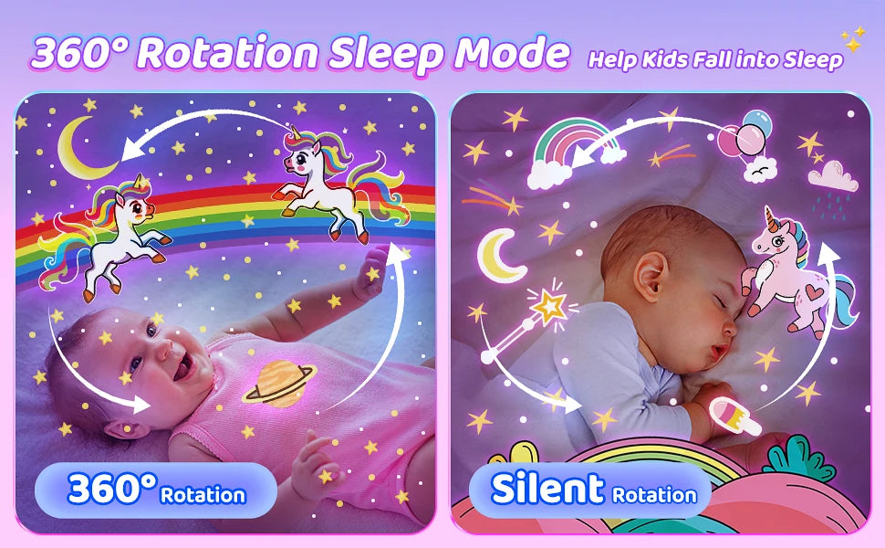 Kids Star Projector with 21 Films & Bluetooth Speaker