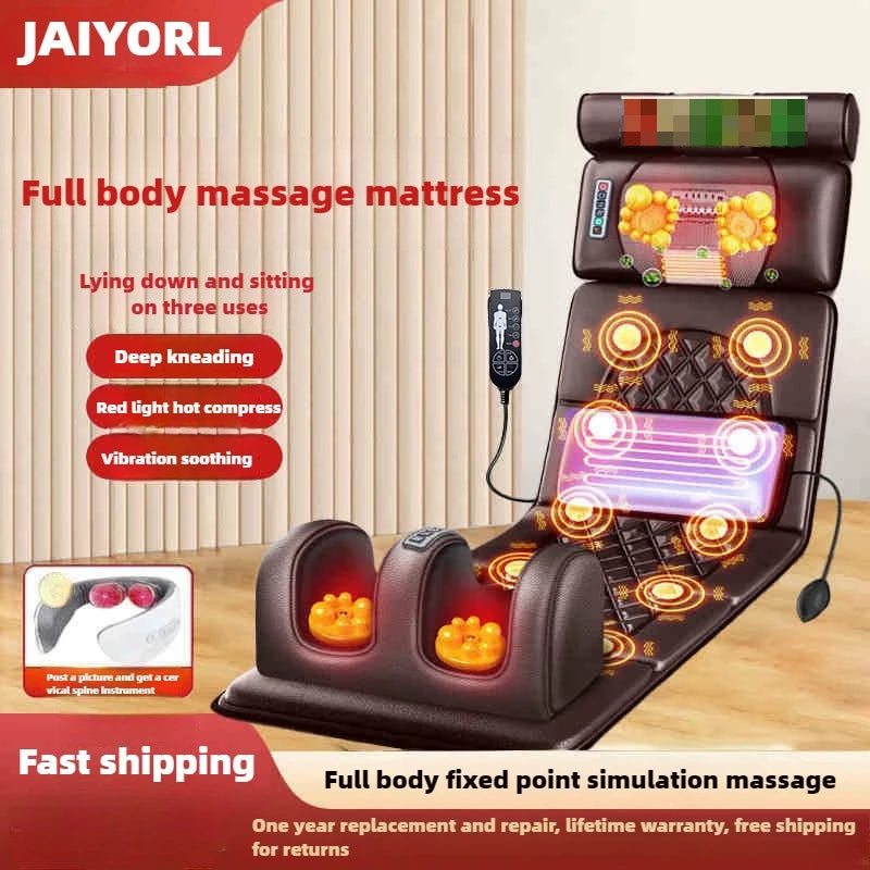 Electric Full Body Massage Mattress – Heating, Airbag & Vibration Massage Cushion