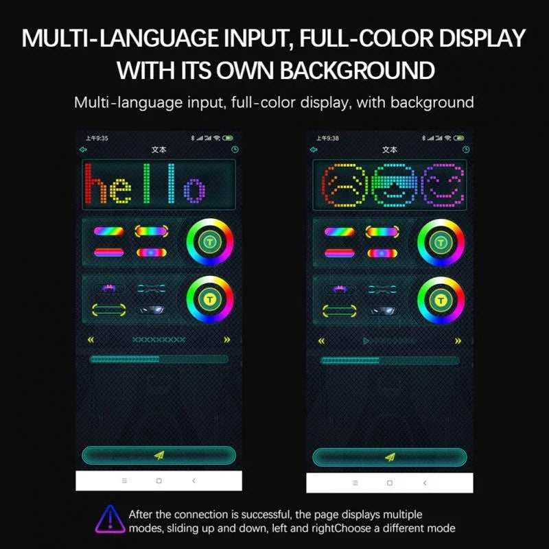 LED Light-Up Face Mask – Programmable DIY Photo Display Mask for Halloween & Parties