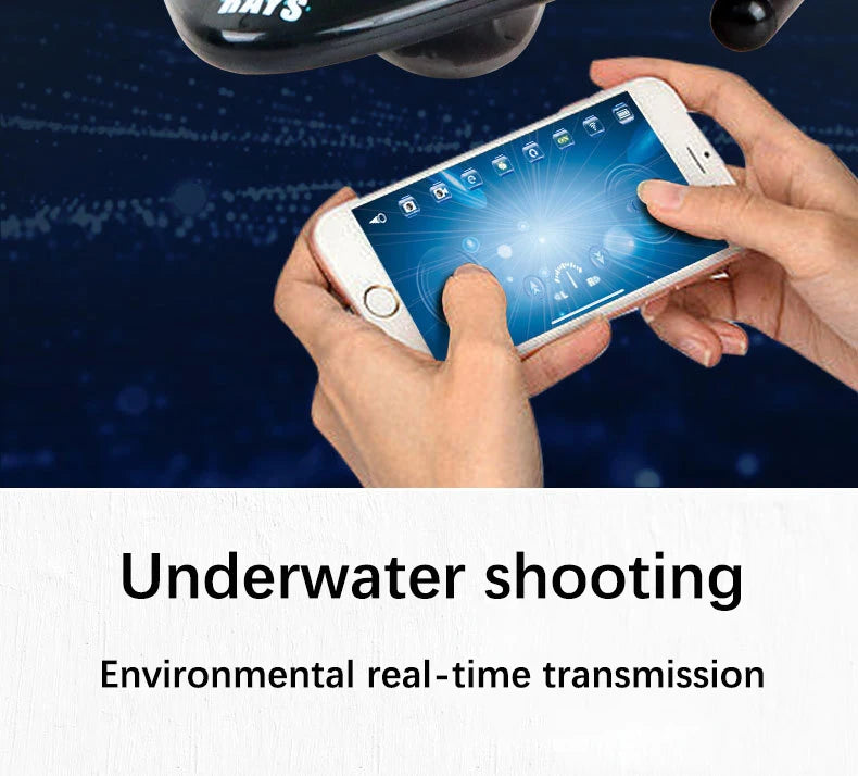 RC Boat Submarine with Camera Underwater 6CH Remote Control Wifi FPV Remote Control Boats Radio Control Toys for Boyts Kid Gifts