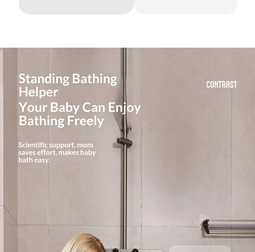 Portable Foldable Baby Bathtub – Non-Slip Space-Saving Bath Tub for Newborns & Toddlers