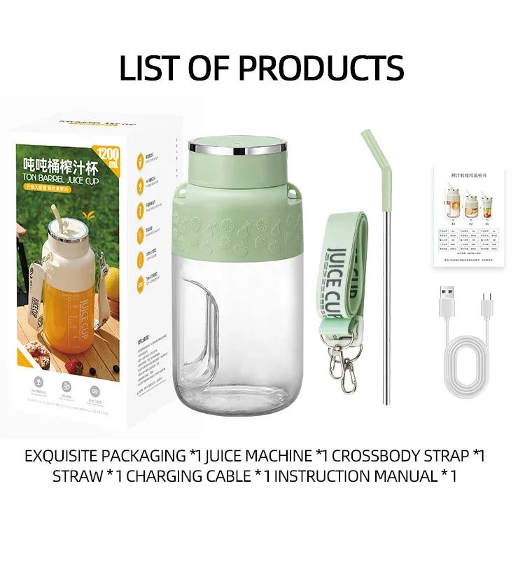 Portable Wireless Electric Juicer Cup  Blender